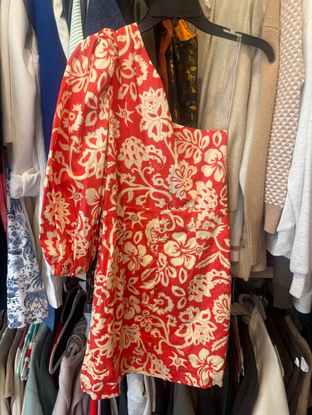 DRESS TO NWT one shoulder Summer print dress